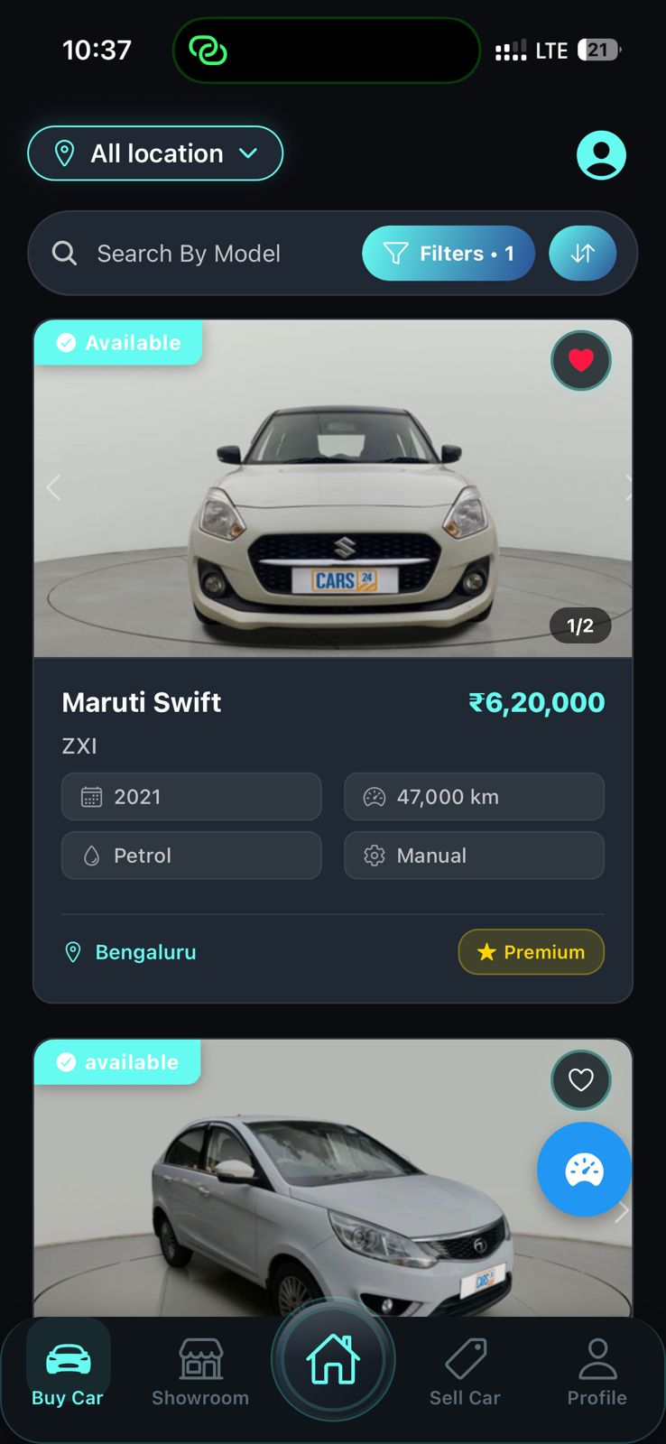 Browse & Filter cars